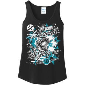 Fishing Legend 10th Birthday Fishing Ladies Essential Tank