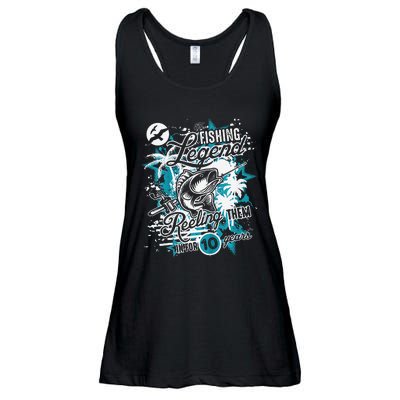 Fishing Legend 10th Birthday Fishing Ladies Essential Flowy Tank