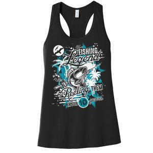 Fishing Legend 10th Birthday Fishing Women's Racerback Tank