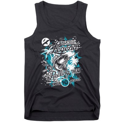 Fishing Legend 10th Birthday Fishing Tank Top