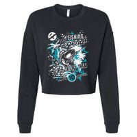 Fishing Legend 10th Birthday Fishing Cropped Pullover Crew