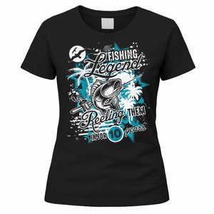 Fishing Legend 10th Birthday Fishing Women's T-Shirt