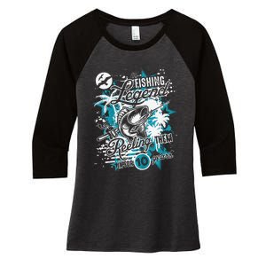 Fishing Legend 10th Birthday Fishing Women's Tri-Blend 3/4-Sleeve Raglan Shirt