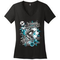 Fishing Legend 10th Birthday Fishing Women's V-Neck T-Shirt