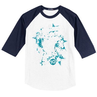 Fishing Legend 10th Birthday Fishing Baseball Sleeve Shirt