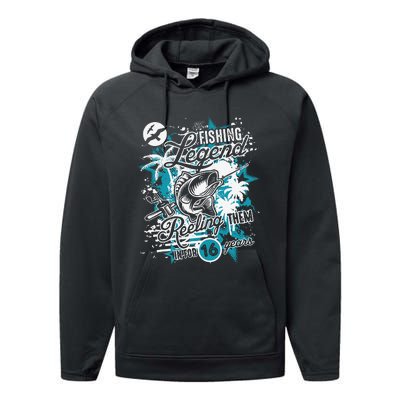 Fishing Legend 16th Birthday Fishing Performance Fleece Hoodie