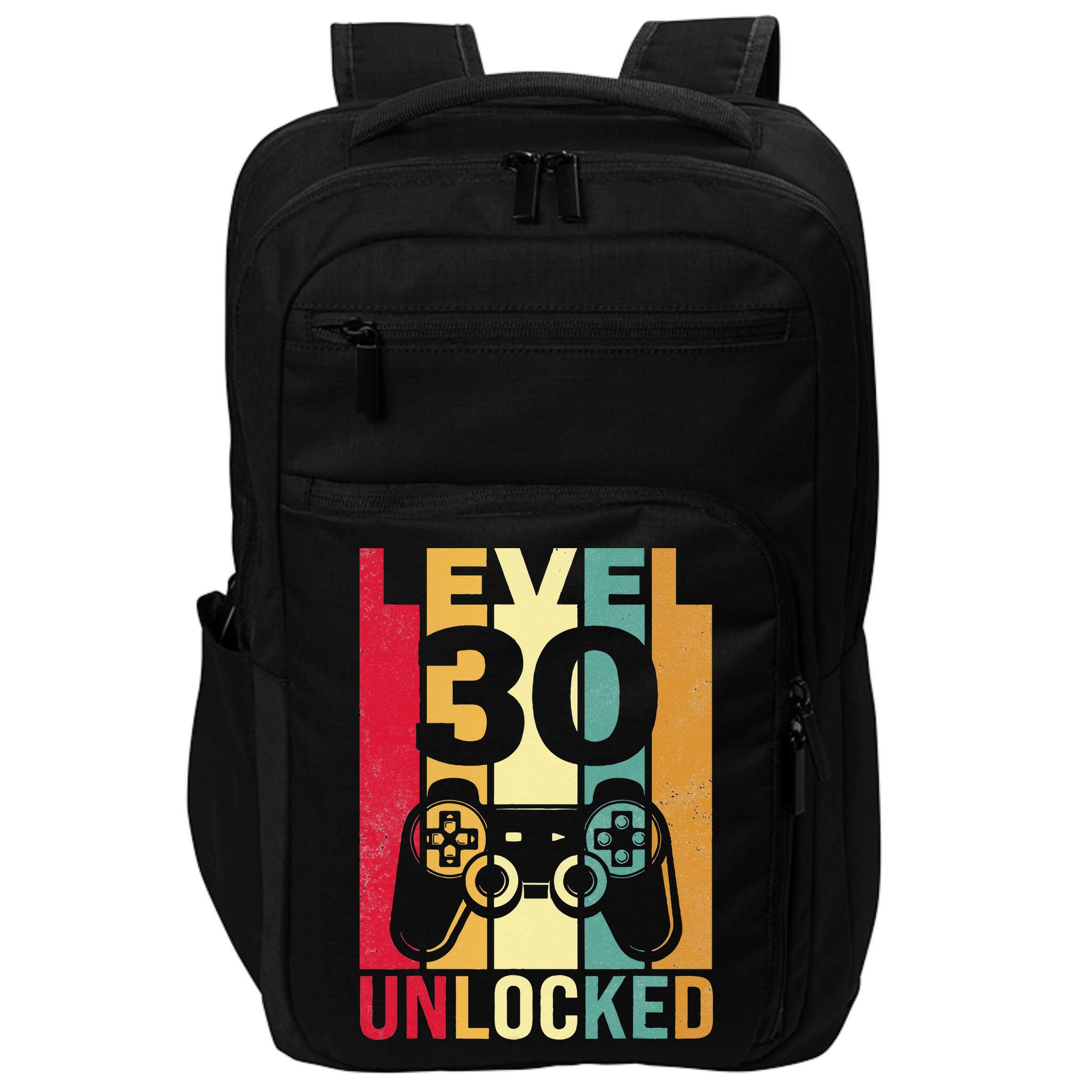 Funny Level 30 Unlocked Him BDay Turning 30th Birthday Impact Tech Backpack