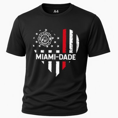 Firefighter Love 4th Of July Usa Flag Performance Shirt