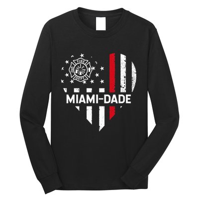 Firefighter Love 4th Of July Usa Flag Long Sleeve Shirt