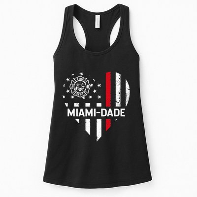 Firefighter Love 4th Of July Usa Flag Womens Tank Top