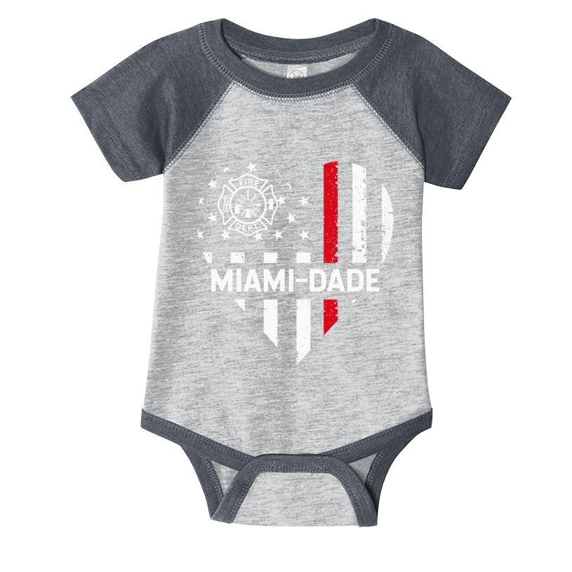 Firefighter Love 4th Of July Usa Flag Infant Baby Jersey Bodysuit