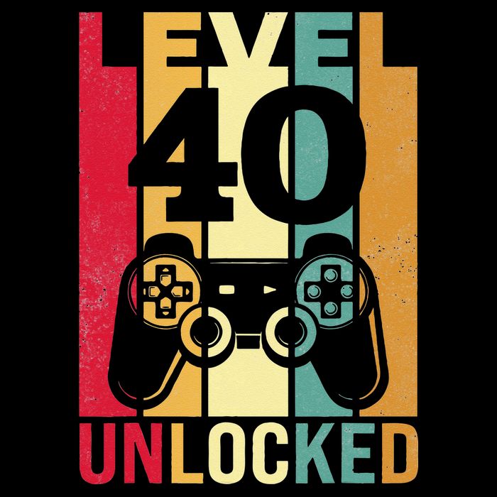 Funny Level 40 Unlocked Him BDay Turning 40th Birthday Impact Tech Backpack