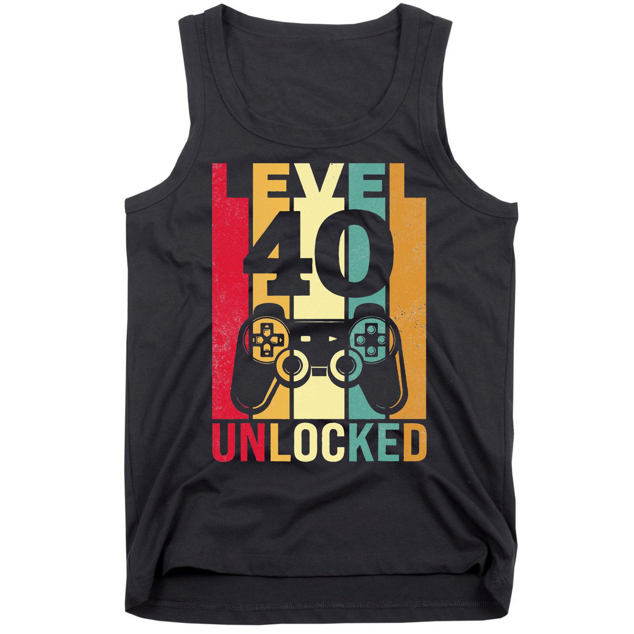 Funny Level 40 Unlocked Him BDay Turning 40th Birthday Tank Top