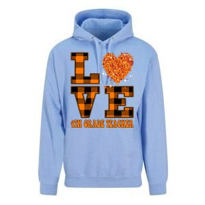 Fall Love 4th Grade Teacher Autumn 2024 Unisex Surf Hoodie