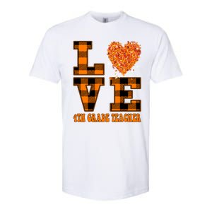 Fall Love 4th Grade Teacher Autumn 2024 Softstyle CVC T-Shirt