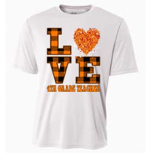 Fall Love 4th Grade Teacher Autumn 2024 Cooling Performance Crew T-Shirt