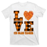 Fall Love 4th Grade Teacher Autumn 2024 T-Shirt