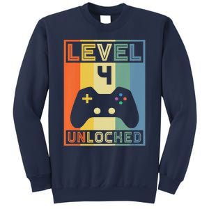 Funny Level 4 Unlocked Video Gamer 14th Birthday Gaming Gift Sweatshirt