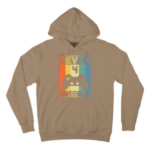 Funny Level 4 Unlocked Video Gamer 14th Birthday Gaming Gift Hoodie