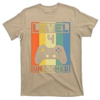 Funny Level 4 Unlocked Video Gamer 14th Birthday Gaming Gift T-Shirt