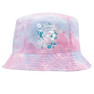 Fishing Legend 7th Birthday Fishing Tie-Dyed Bucket Hat