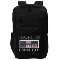 Funny Level 70 Complete Retro Gamer 70th Birthday 1 Impact Tech Backpack