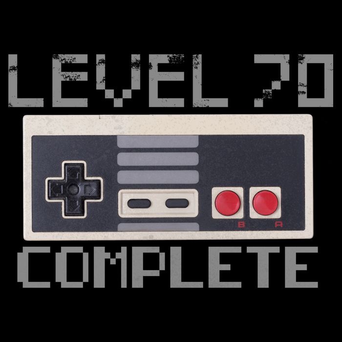 Funny Level 70 Complete Retro Gamer 70th Birthday 1 Impact Tech Backpack