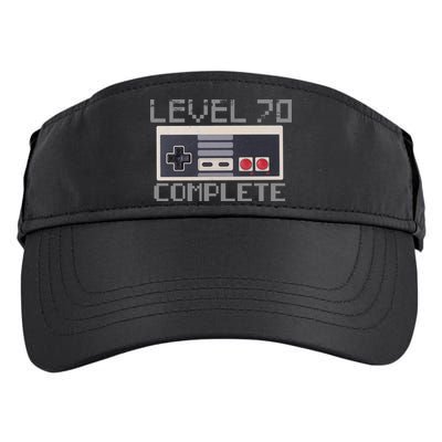 Funny Level 70 Complete Retro Gamer 70th Birthday 1 Adult Drive Performance Visor