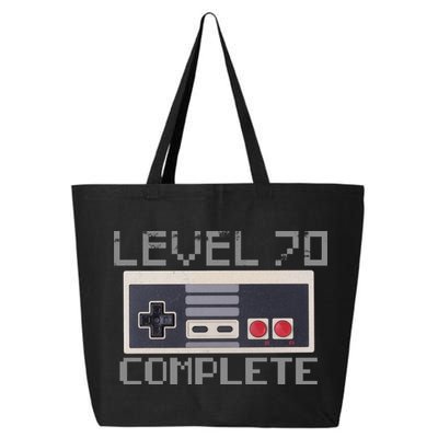 Funny Level 70 Complete Retro Gamer 70th Birthday 1 25L Jumbo Tote