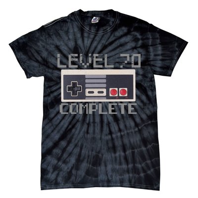 Funny Level 70 Complete Retro Gamer 70th Birthday 1 Tie-Dye T-Shirt