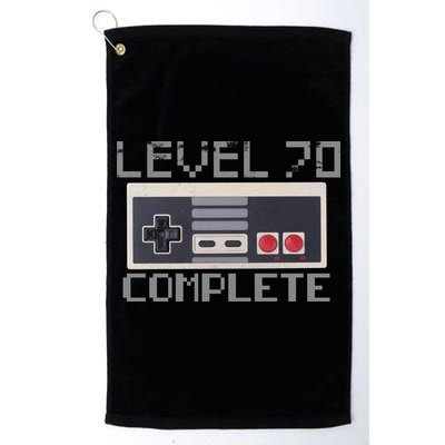 Funny Level 70 Complete Retro Gamer 70th Birthday 1 Golf Towel