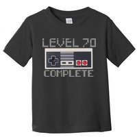 Funny Level 70 Complete Retro Gamer 70th Birthday 1 Toddler T-Shirt