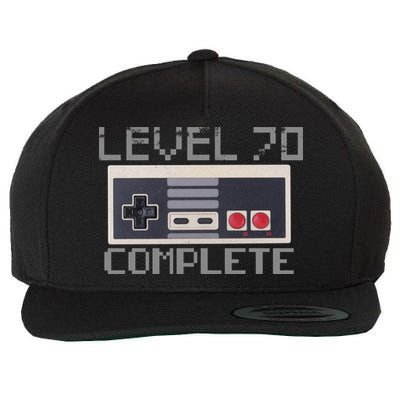 Funny Level 70 Complete Retro Gamer 70th Birthday 1 Wool Snapback Cap