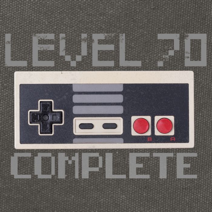 Funny Level 70 Complete Retro Gamer 70th Birthday 1 Cotton Canvas Backpack