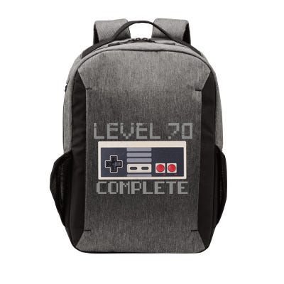 Funny Level 70 Complete Retro Gamer 70th Birthday 1 Vector Backpack