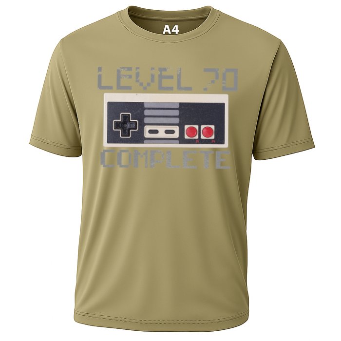 Funny Level 70 Complete Retro Gamer 70th Birthday 1 Cooling Performance Crew T-Shirt