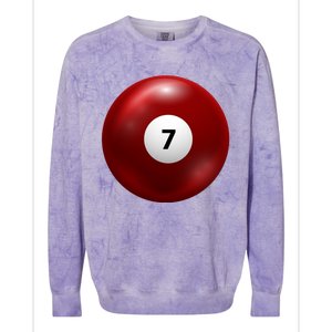 Funny Lucky 7 Ball Colorblast Crewneck Sweatshirt