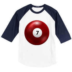 Funny Lucky 7 Ball Baseball Sleeve Shirt