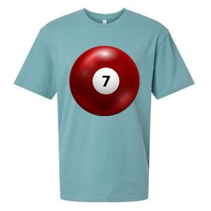 Funny Lucky 7 Ball Sueded Cloud Jersey T-Shirt