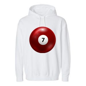 Funny Lucky 7 Ball Garment-Dyed Fleece Hoodie