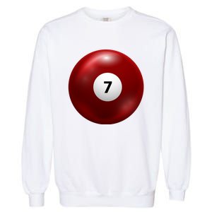 Funny Lucky 7 Ball Garment-Dyed Sweatshirt