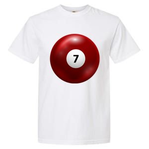 Funny Lucky 7 Ball Garment-Dyed Heavyweight T-Shirt