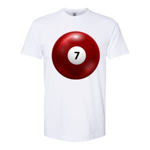 Funny Lucky 7 Ball Softstyle CVC T-Shirt