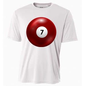 Funny Lucky 7 Ball Cooling Performance Crew T-Shirt