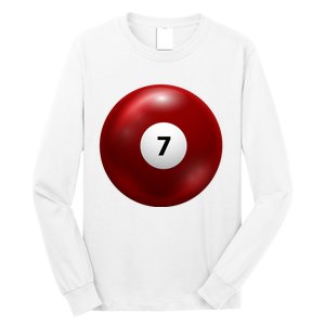 Funny Lucky 7 Ball Long Sleeve Shirt