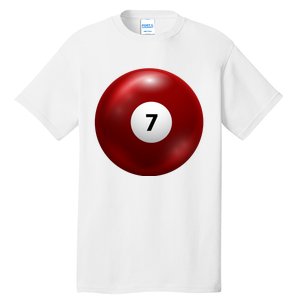 Funny Lucky 7 Ball Tall T-Shirt