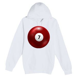 Funny Lucky 7 Ball Premium Pullover Hoodie