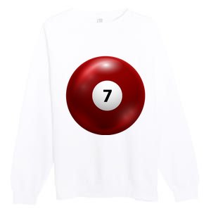 Funny Lucky 7 Ball Premium Crewneck Sweatshirt