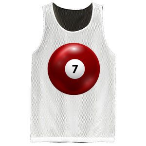 Funny Lucky 7 Ball Mesh Reversible Basketball Jersey Tank