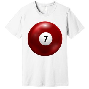 Funny Lucky 7 Ball Premium T-Shirt